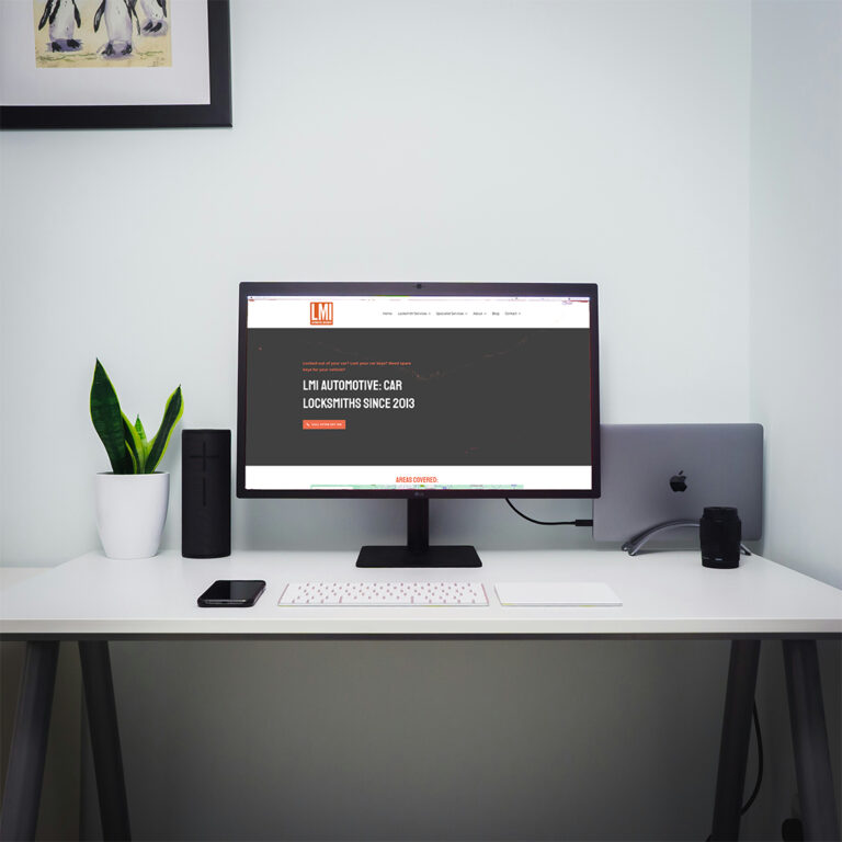 Desktop view of a Website and SEO for Locksmith in Gloucestershire